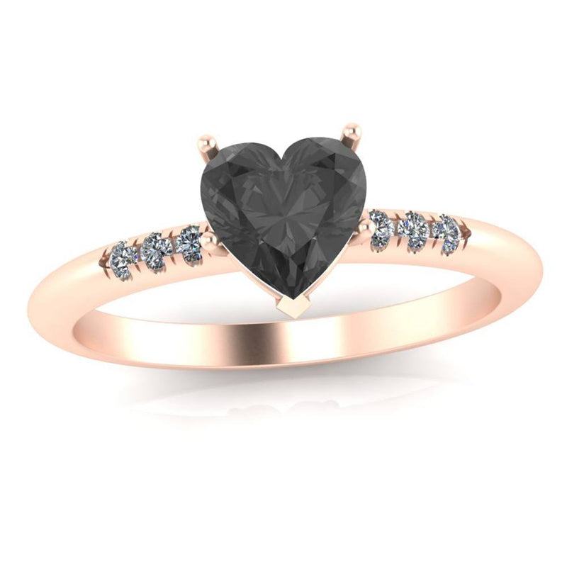 diamond and black onyx engagement ring