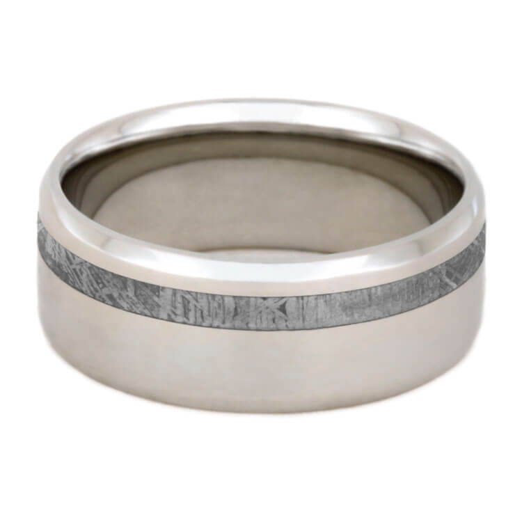 8MM Platinum Meteorite Men's Wedding Band-2292 | Jewelry by Johan