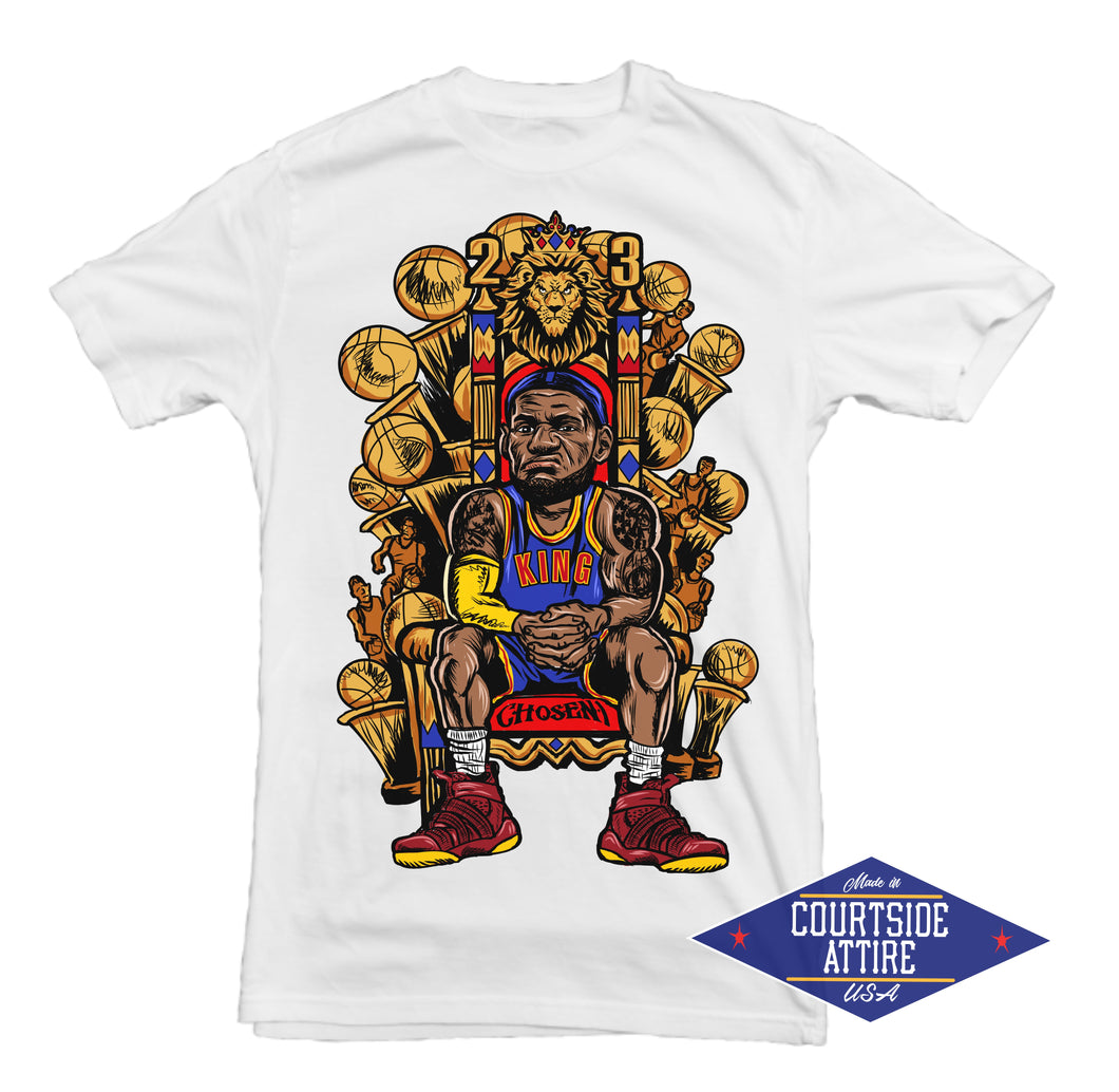 Youth Lebron James THRONE Shirt Kids 