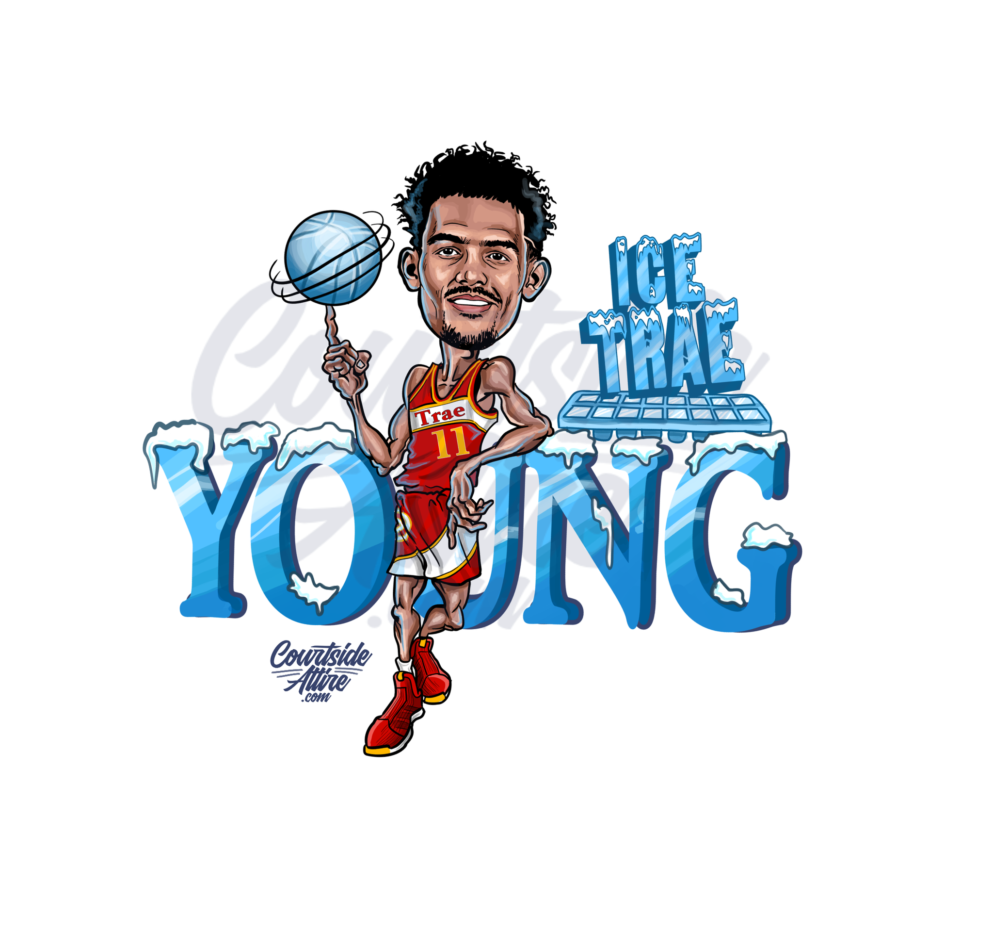 Kids Trae Young Ice Trae Atlanta Hoodie Sweatshirt Youth – Courtside Attire