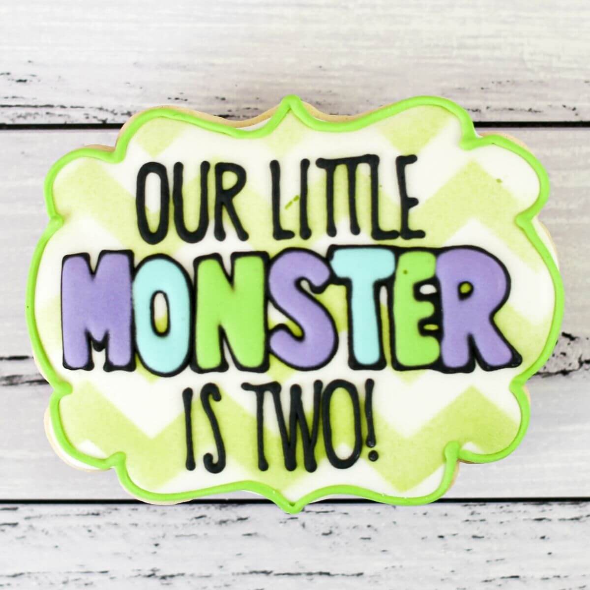 Custom Cookies Birthday Collection Little Monster Southern Sugar Bakery