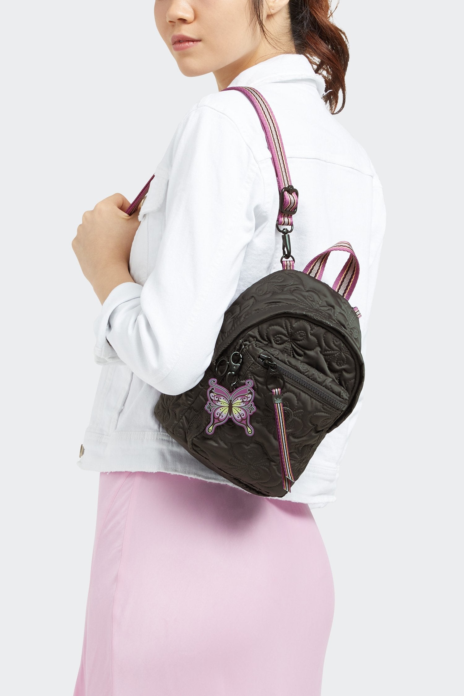 Anna Sui x Kipling Butterfly Quilted Backpack