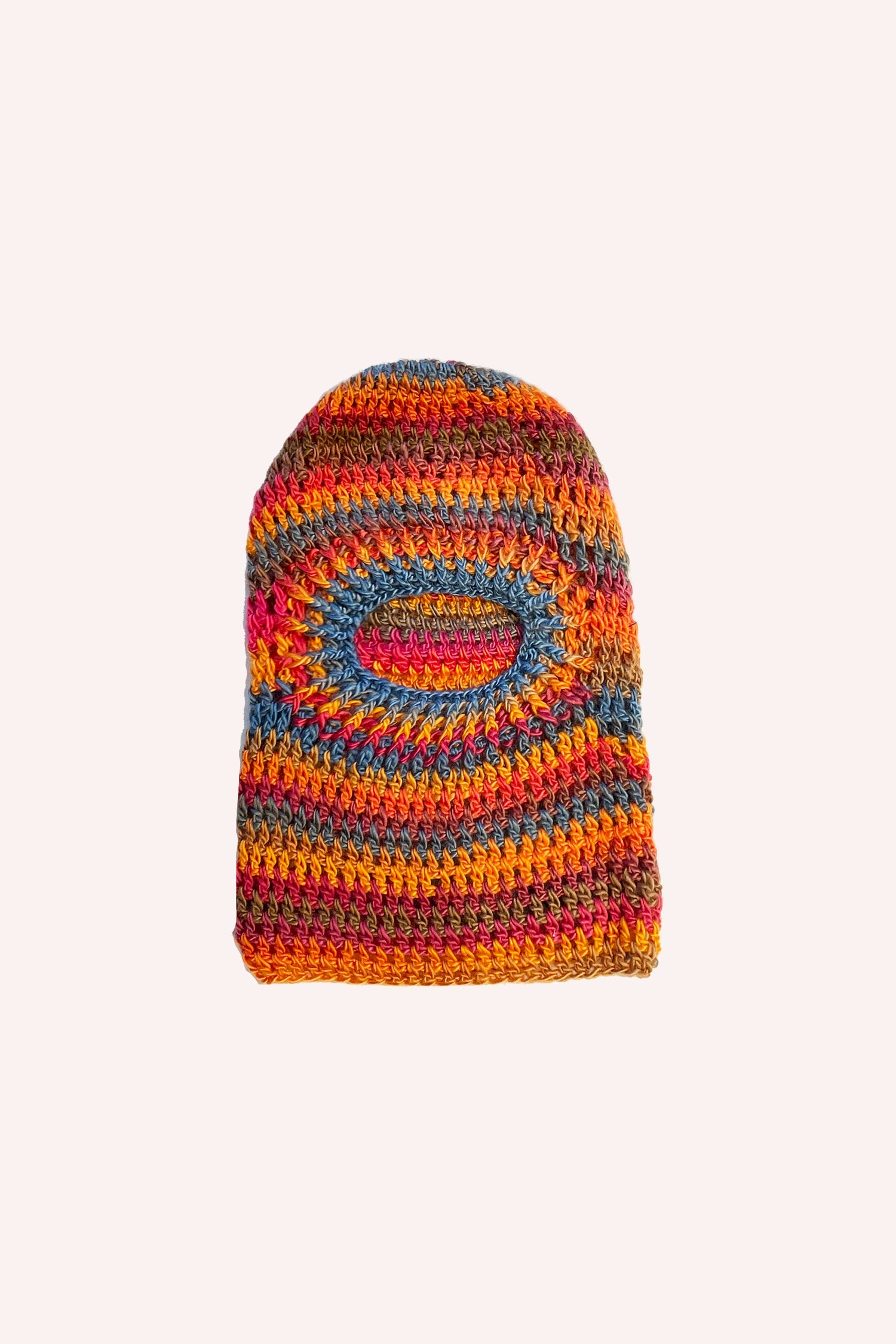 Crochet Balaclava <br> Orange Multi - Anna Sui