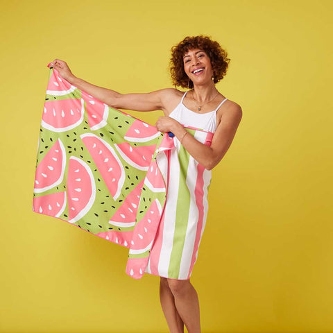 WATERMELON PARTY REVERSIBLE ECO BEACH TOWEL