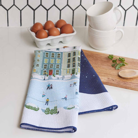 Holiday in the park kitchen tea towel