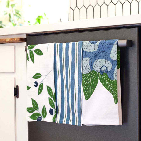 Blueberry Bunch Cotton Kitchen Towels