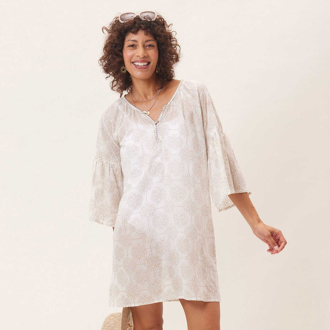 rfp-final-sale Eyelet Beach Dress - White - rockflowerpaper White / S