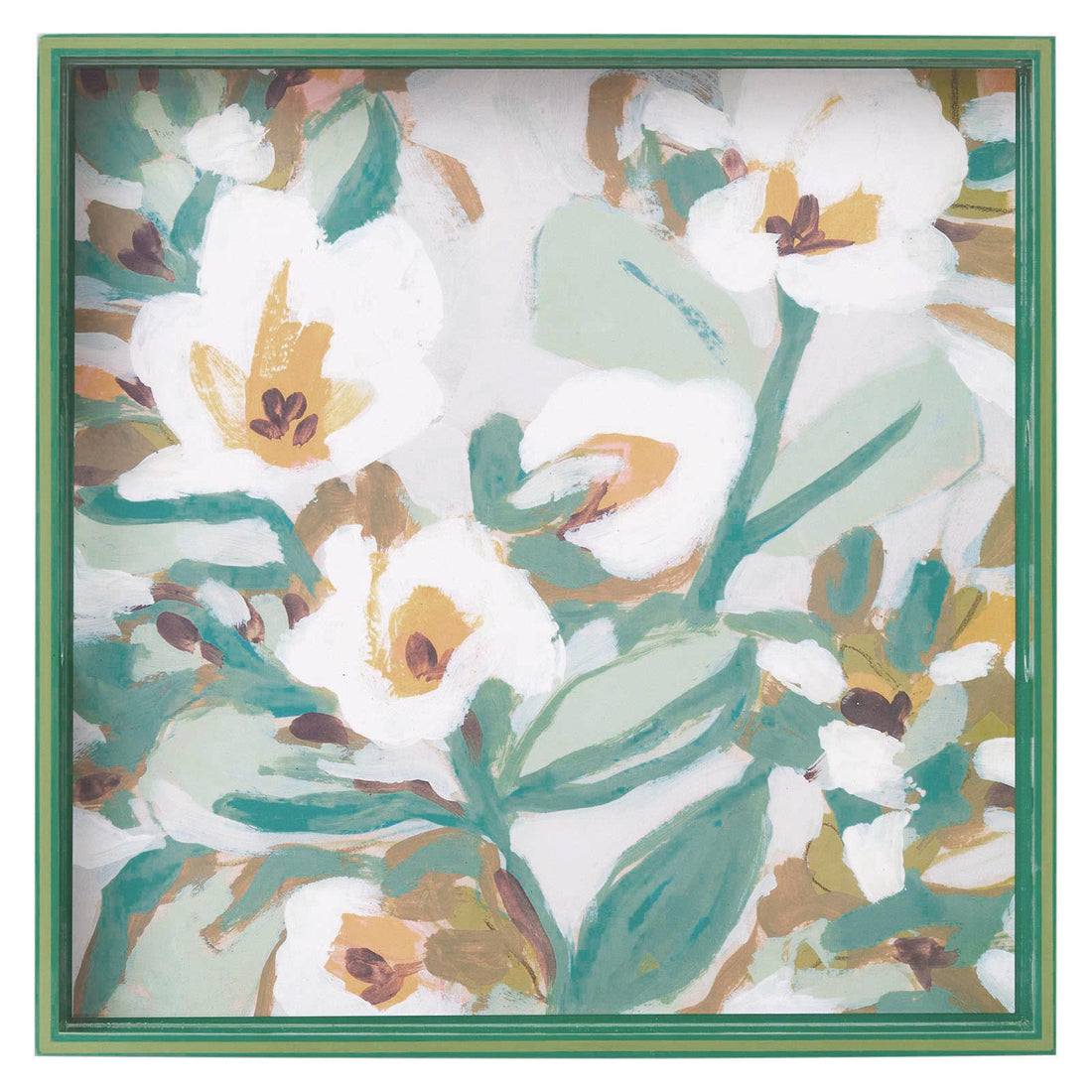 Botanical Blooms Rectangle Art Tray – Crush