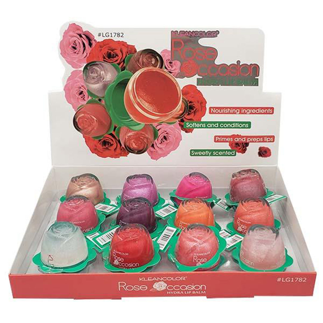 Kleancolor Rose Occasion Hydra Lip Balm - Wholesale Display 12 Units (LG1782)