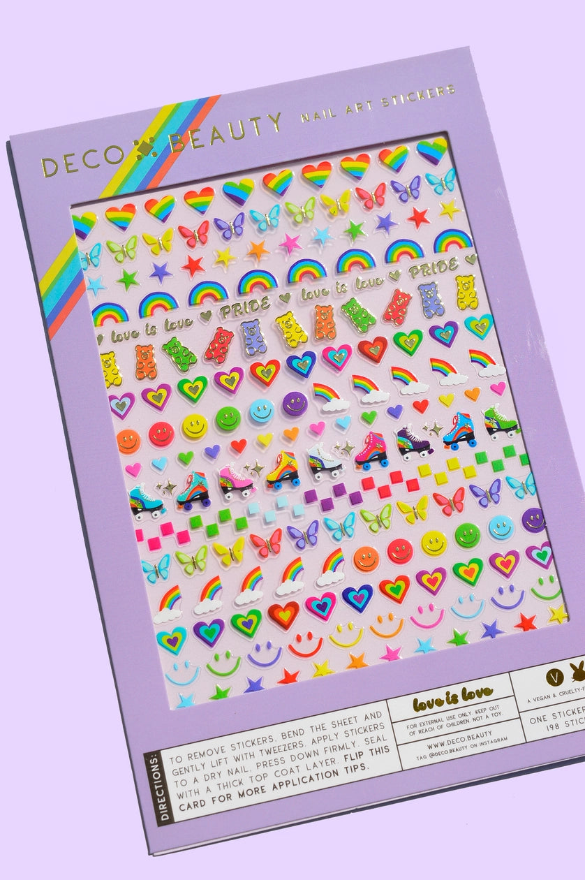 Nail Art Stickers - Love is Love