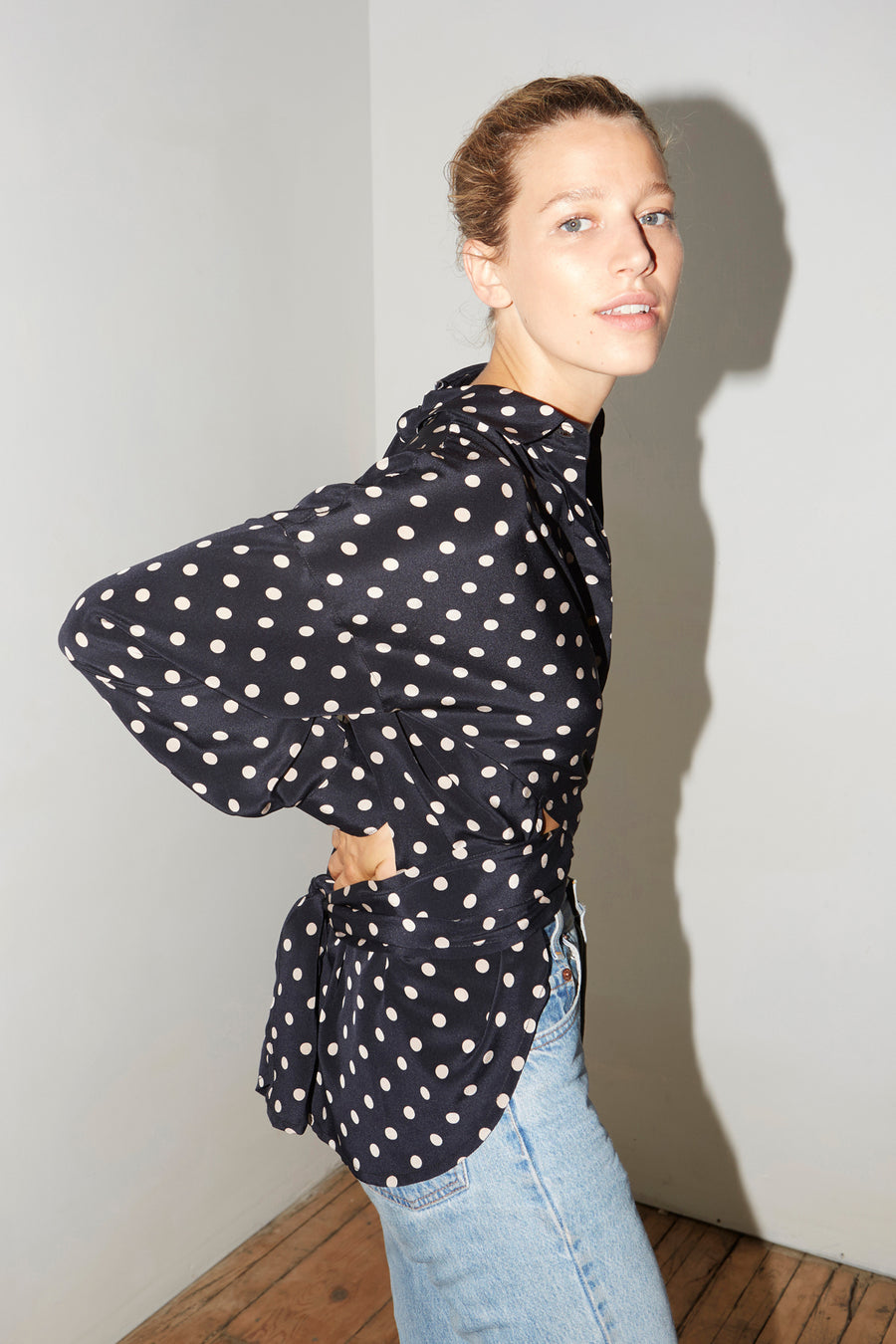 Polka Silk Lola Blouse – DATURA