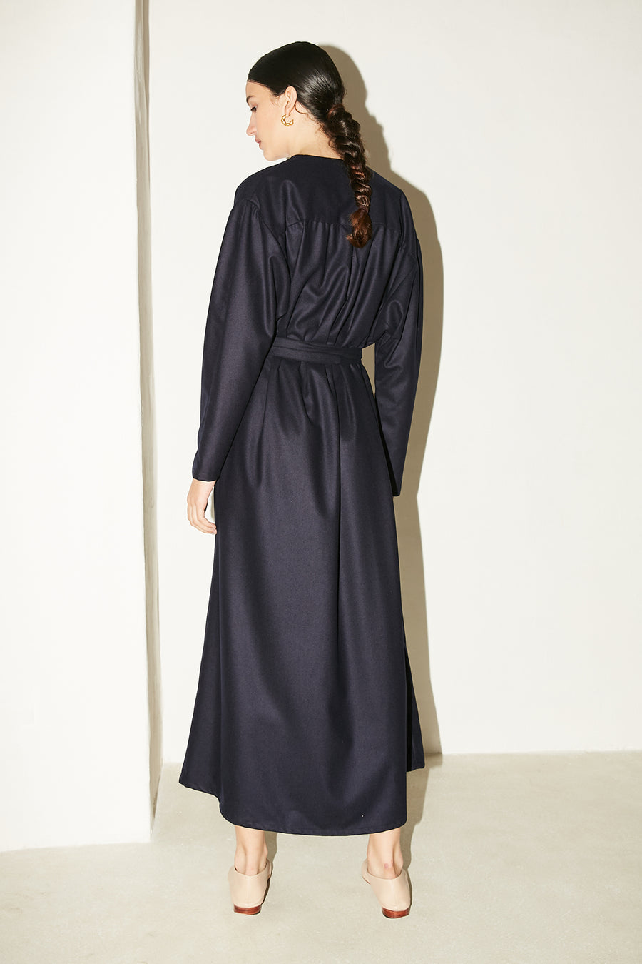 新品タグ付 LIB JOIE 2face gown long coat S M リブジョア ロング