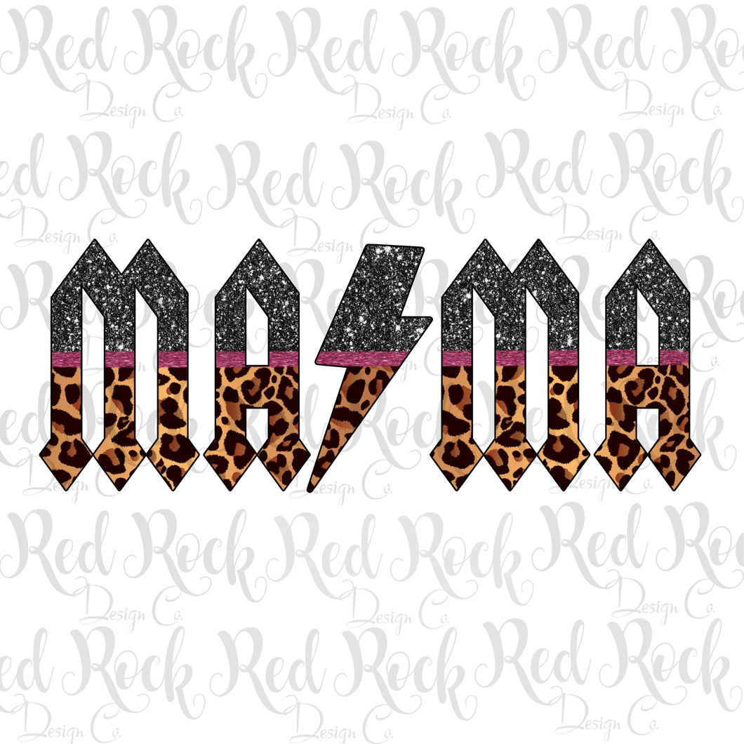 Leopard Mama Acdc Font Red Rock Design Co
