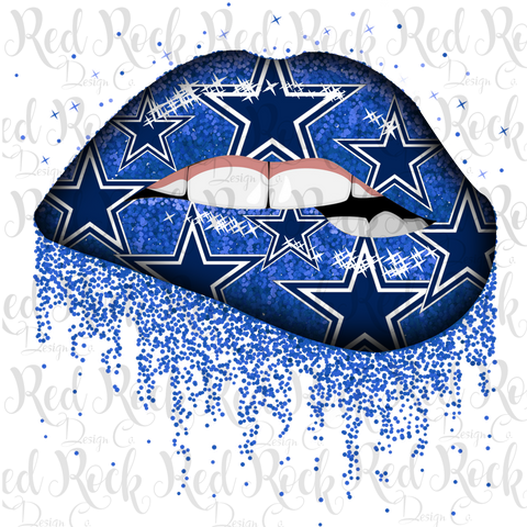 Dallas Cowboys Lips – Red Rock Design Co.