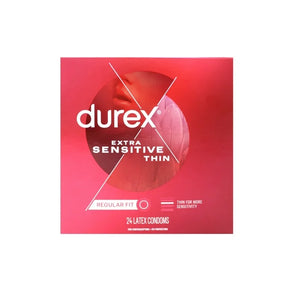 Durex Extra Sensitive Thin Condoms 24-Pack - CheapLubes.com