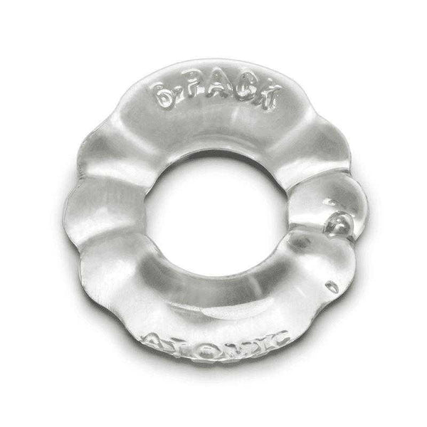 Buy Atomic Jock 6-Pack Cockring - Clear