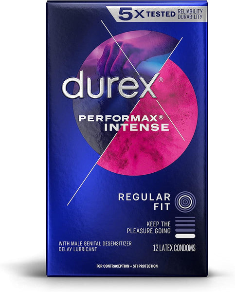 Durex Performax Intense Condoms 12-Pack - CheapLubes.com