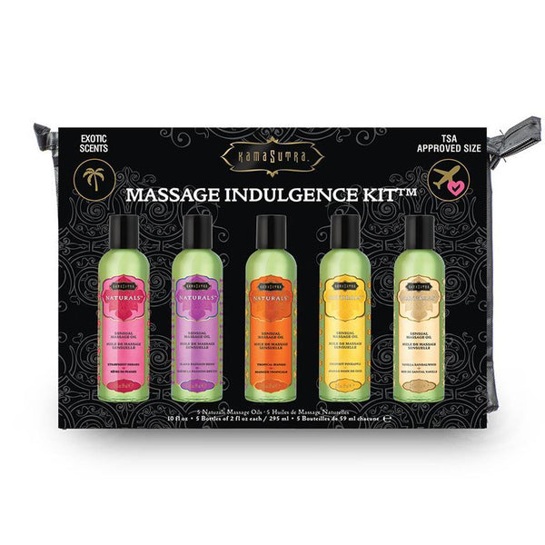 Kama Sutra Massage Indulgence Kit (5 Bottles) - CheapLubes.com