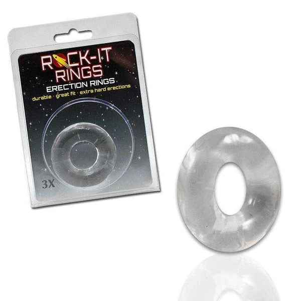Rock-It Rings 3X Donut C-Ring - Clear - CheapLubes.com