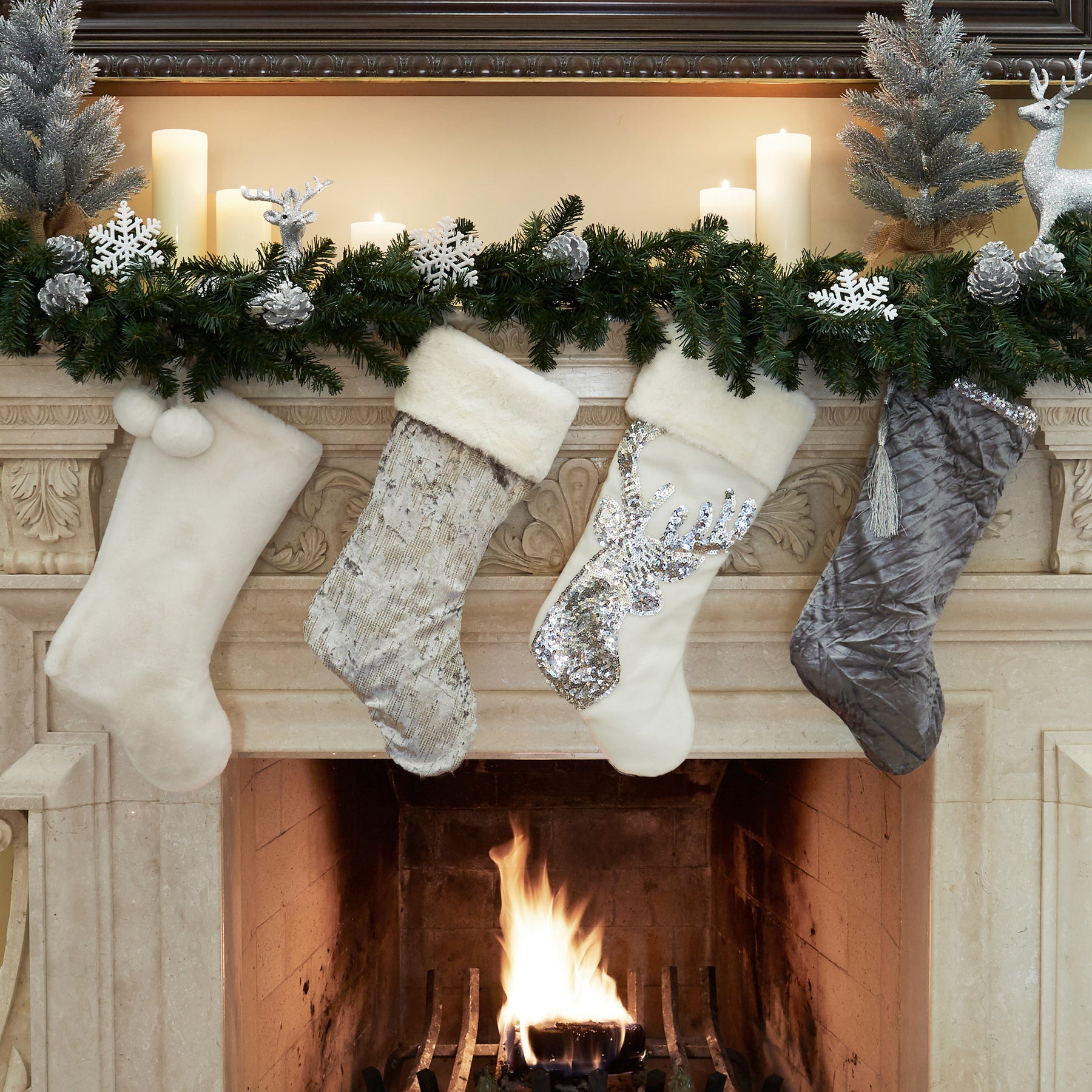 Silver Snowfall Collection - Browse Classy Christmas Decorations And ...