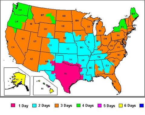 FedEx Shipping Map