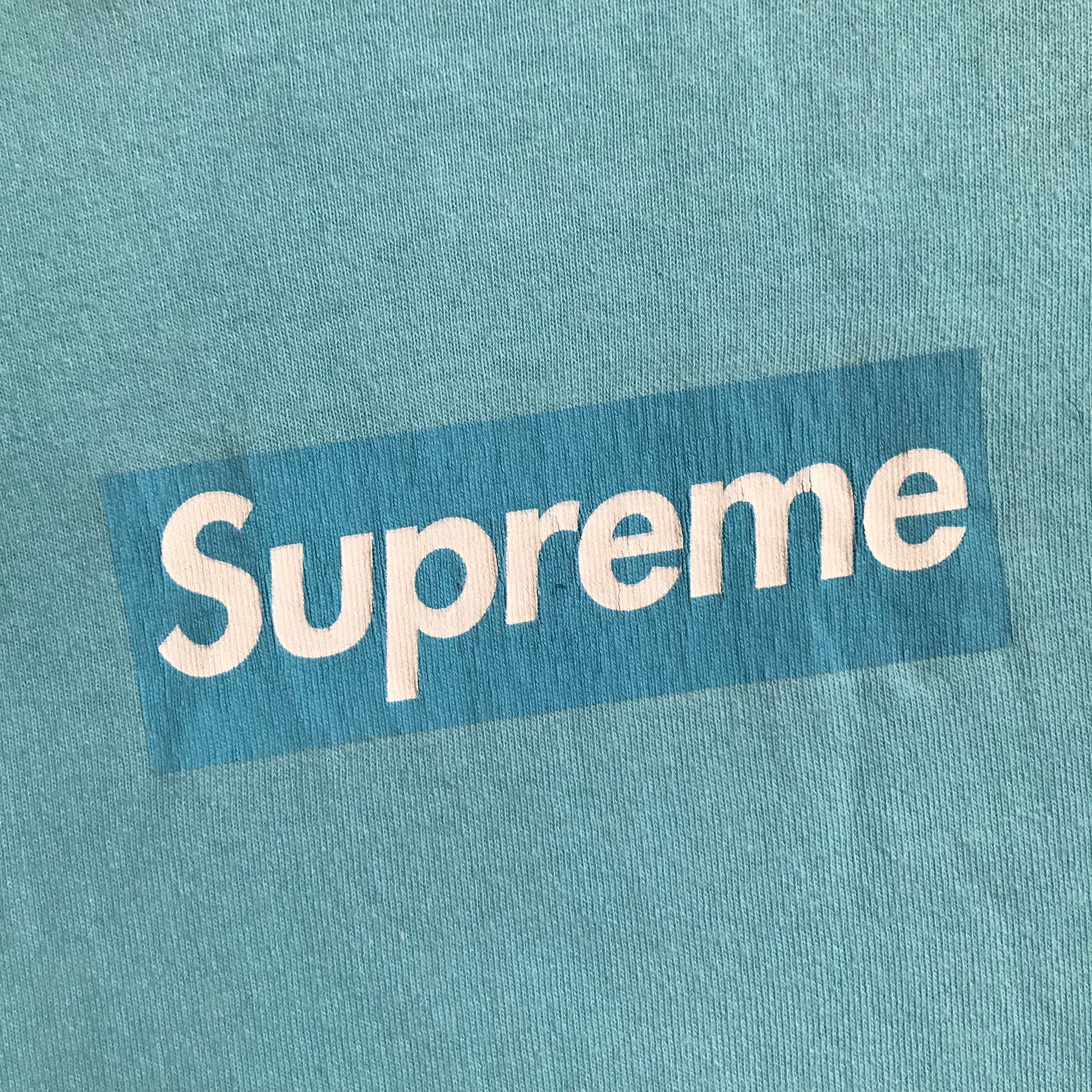 supreme baby blue box logo tee