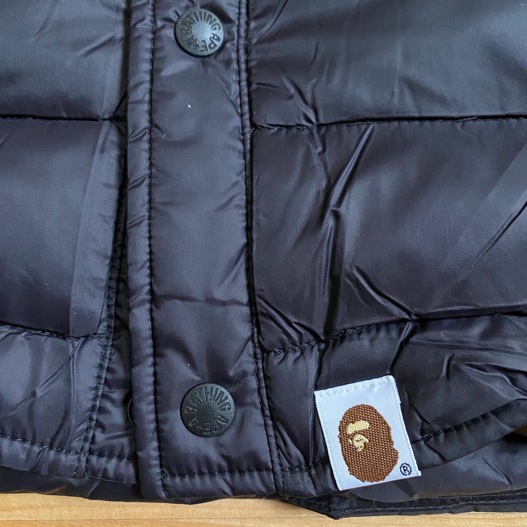 bape light down jacket