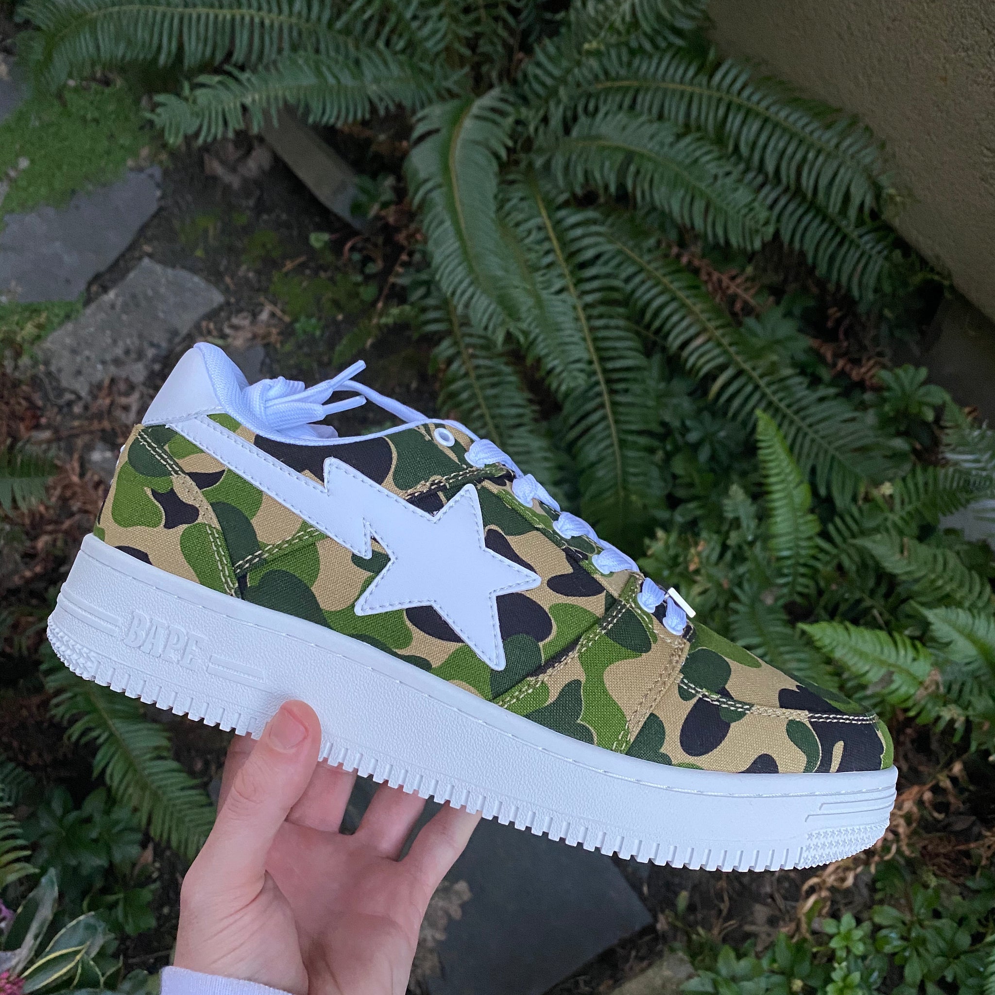 Bape Green ABC Camo Bapesta 10 – famshop