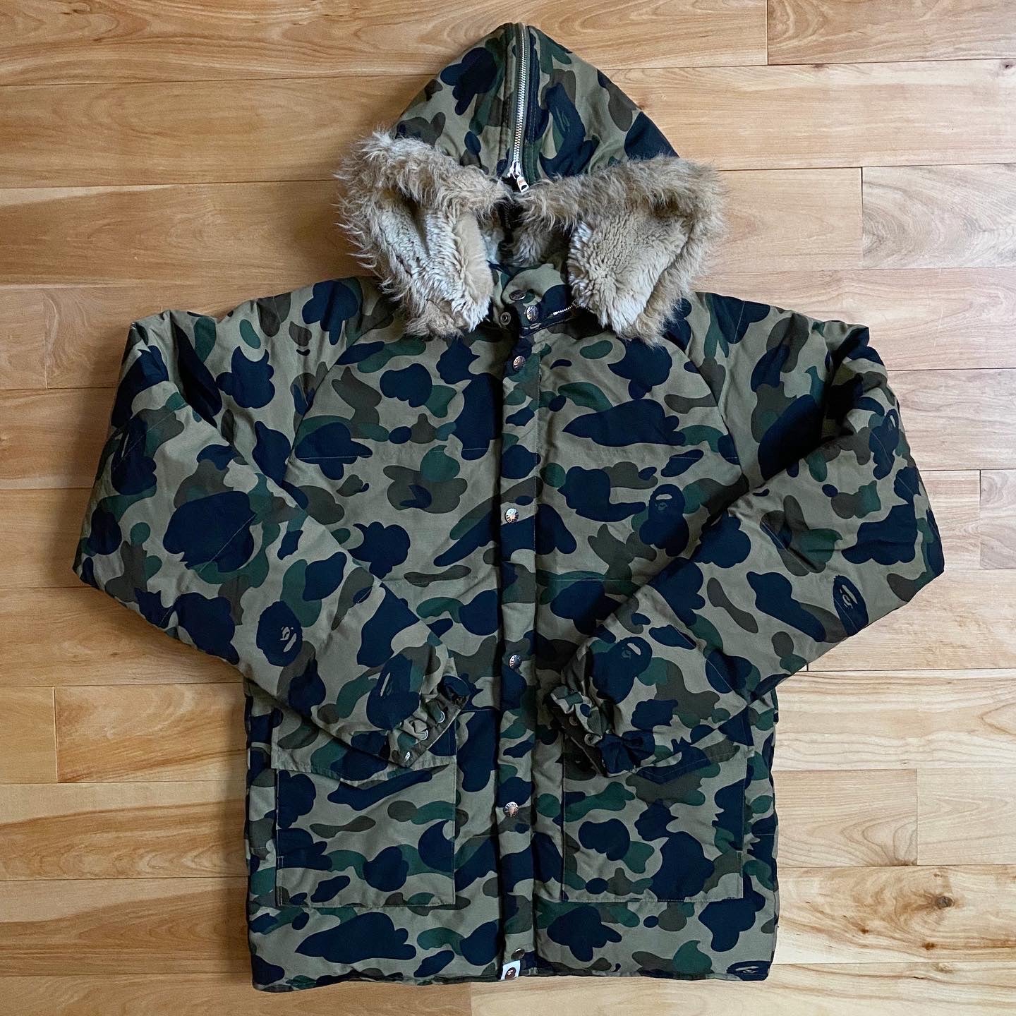 bape 1st camo down jacket