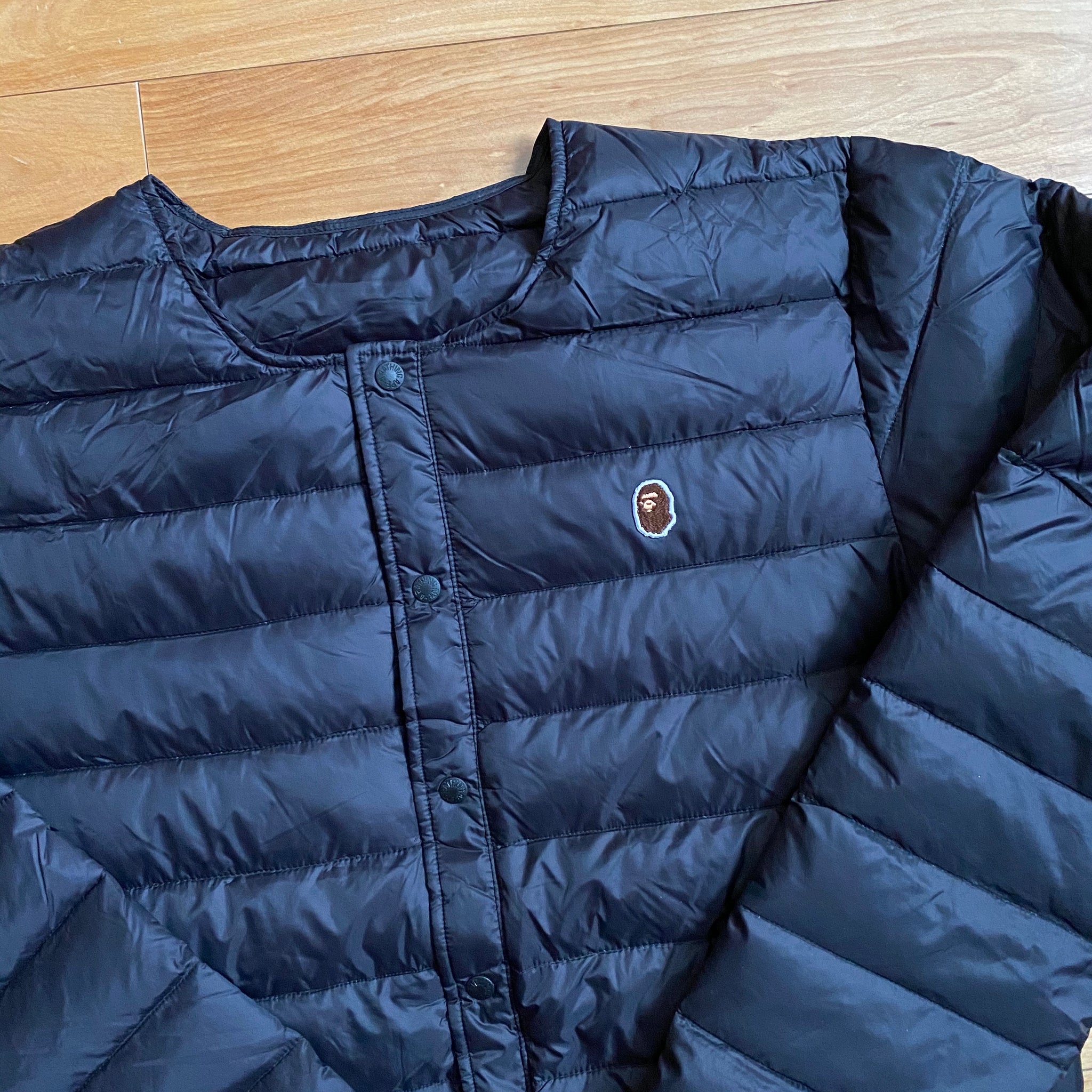 bape happy new year light down jacket