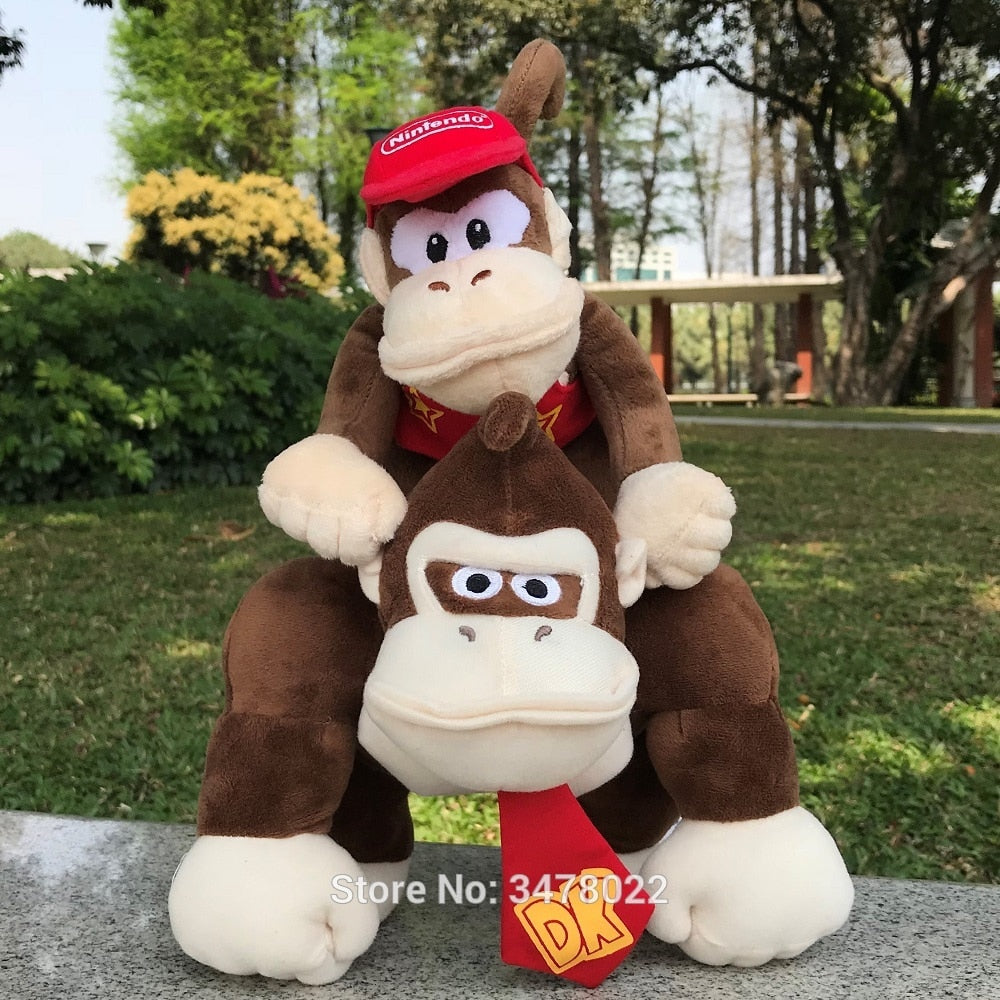 All Star Donkey Kong,Dixie Kong,Diddy Kong Stuffed Plush Dolls Super Mario ...