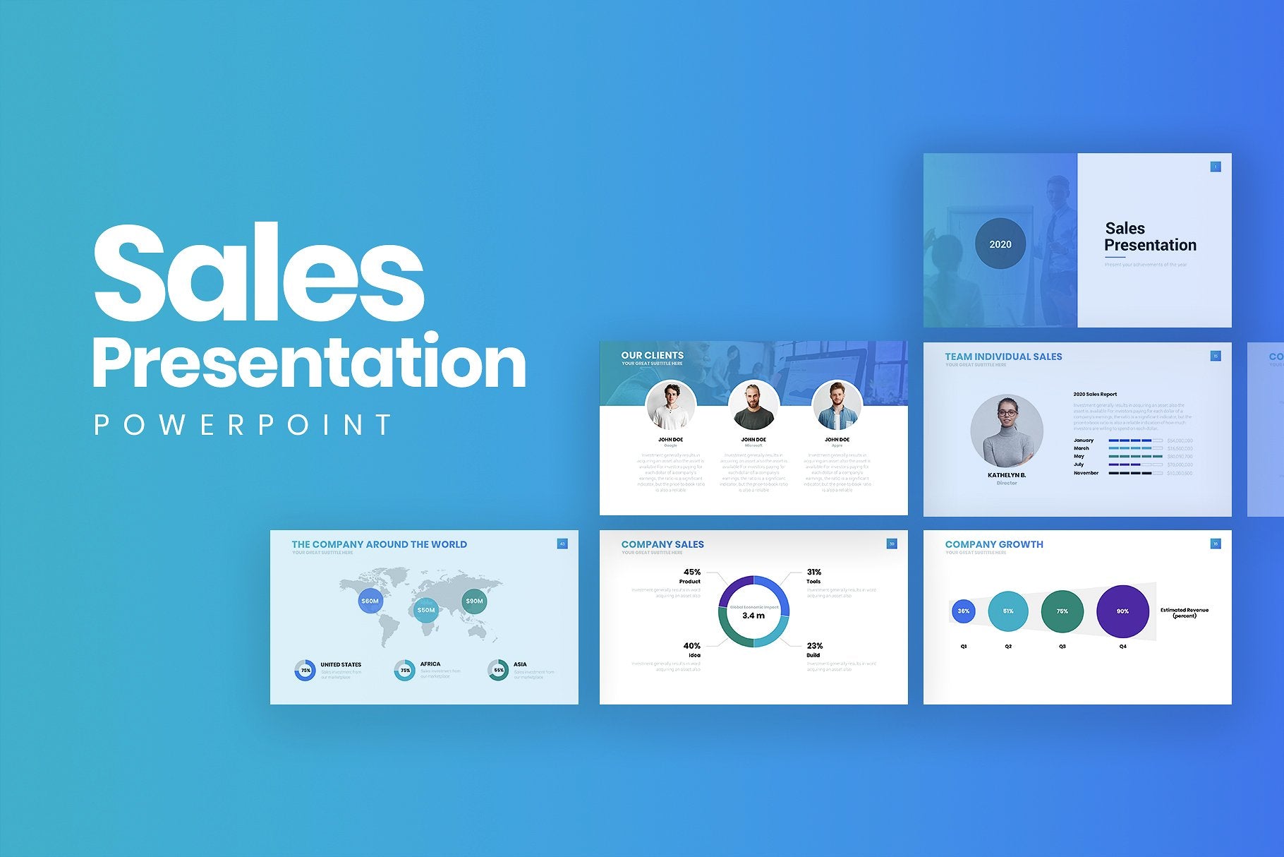 Sales Presentation Powerpoint Template Free