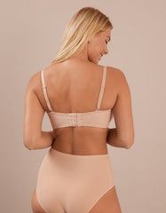 Fantasie Aura strapless bra worn by model back view