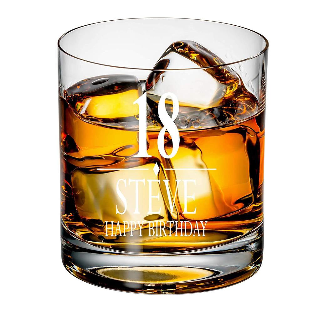 engraved whiskey glasses with box