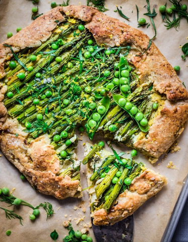 Savoury Asparagus Galette by Rainbow Plant Life