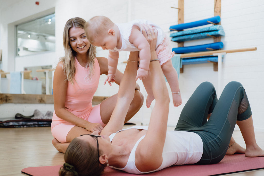 The guide that helps you return to exercise after pregnancy with a detailed 12-week roadmap