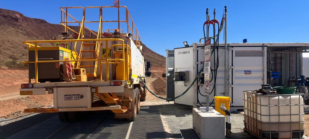 Heavey vehicle at central control module and unloading fuel pump