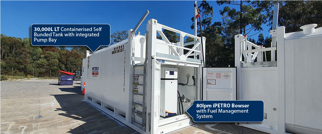 Fleet Re-fuelling and fuel storage solutions by PETRO Industrial