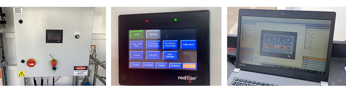 PLC HMI Monitor installed by PETRO Industrial