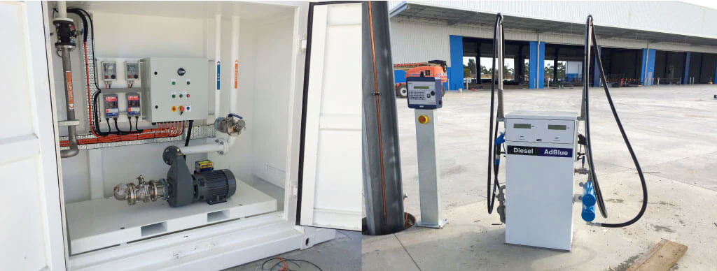 Above Ground "Petrol Station Style" Re-Fuelling Hub with iPETRO Fuel Management System
