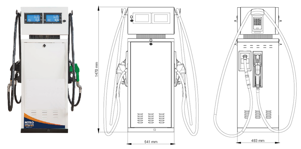 Dimensions of iPETRO Refueller Bowser/Dispenser