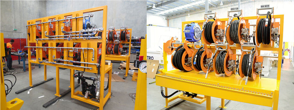 Lubrication Stands with Hose Reels by PETRO Industrial