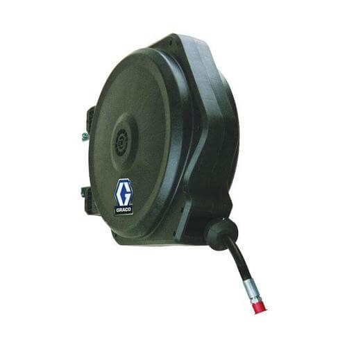 Graco XD40 NPT Hose Reel w/ 1 in. X 50 ft. Hose - Diesel Fuel - Metall