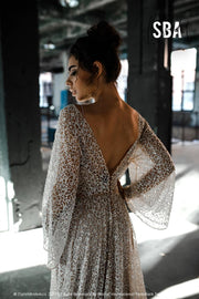 Phoenix | Bridal Sequin Beaded Dress - StylishBrideAccs