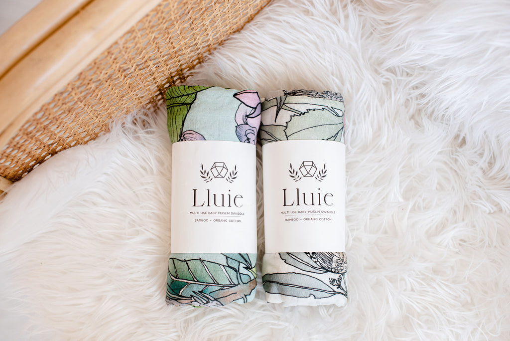 Lluie Australian and Jungle Swaddle Designed by The Scenic Route