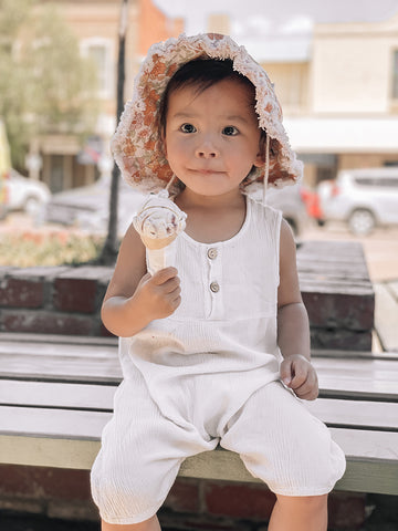 enjoying ice cream from Port Ice Creamery Echuca