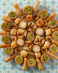 Assorted Baklava on a Serving Platter