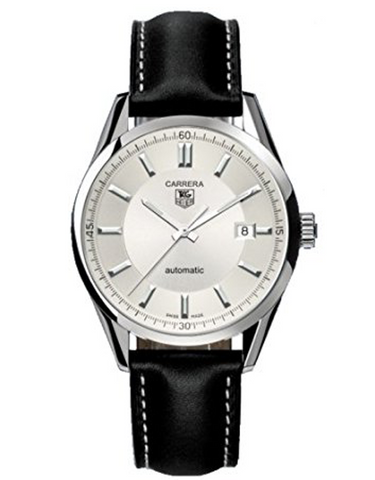 tag carrera calibre 5 white dial gold