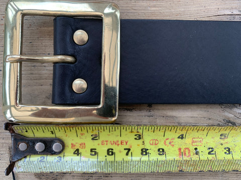 Kore Garrison Belts | G1 Buckle & Leather Belt 1.75 Wide 24 - 44 / Black Leather