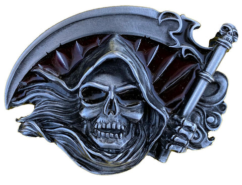 Buy Pewter Grim Reaper Belt Buckle Today